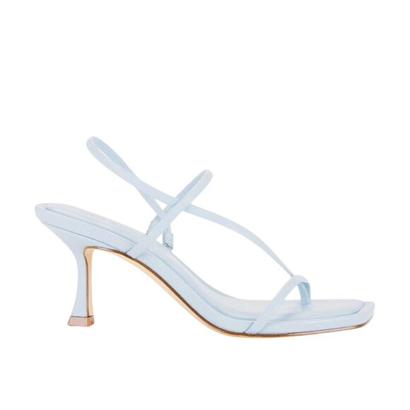 Steve Madden Locke Sandals in Blue Leather 7 New with Box Womens High Heels - Picture 4 of 14